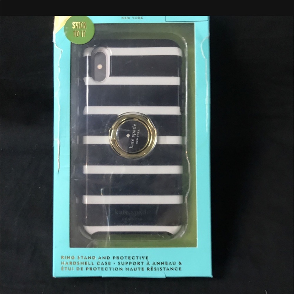 Kate Spade New York Ring & Stripe Resin iPhone Xs/ - Picture 5 of 5